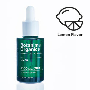 Premium-Grade-CBD-Oil-Tincture-1000mg-Lemon-Flavor-Icon-Well-being-Botanima-Organics
