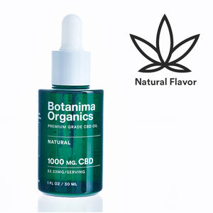 Premium-Grade-CBD-Oil-Tincture-1000mg-Natural-Flavor-Icon-Well-being-Botanima-Organics