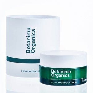 Premium-Green-500mg-CBD-Salve-For-Pain-Relief-Jar-Botanima-Organics-With-Carton-Box