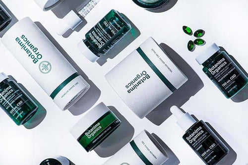 A-Variety-of-Botanima-Organics-Best-CBD-Products-Oil-Softgels-Salve-Green-White-Packaging