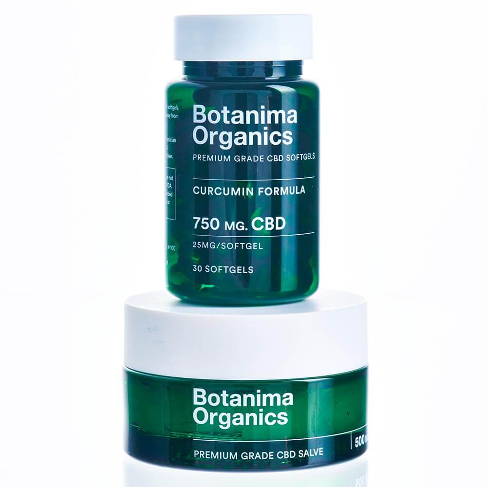 
            
                Load image into Gallery viewer, Botanima-Organics-Natural-Pain-CBD-Remedy-Tincture-Softgels-Products-Bundle
            
        