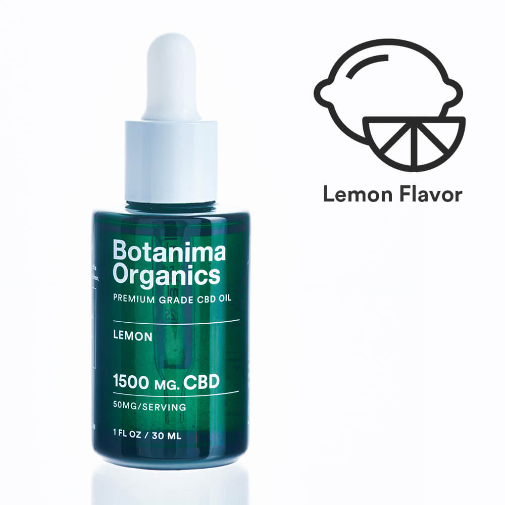 Premium-Grade-CBD-Oil-Tincture-1500mg-Lemon-Flavor-Icon-Well-being-Botanima-Organics