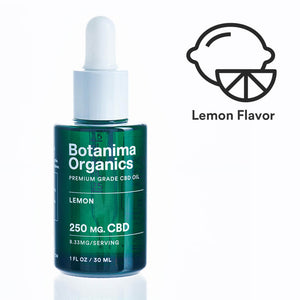 Premium-Grade-CBD-Oil-Tincture-250mg-Lemon-Flavor-Icon-Well-being-Botanima-Organics