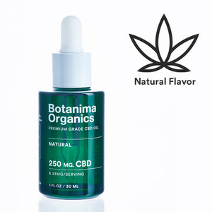 Premium-Grade-CBD-Oil-Tincture-250mg-Natural-Flavor-Icon-Well-being-Botanima-Organics
